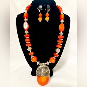 Handmade Himalayan Beaded Necklace Set